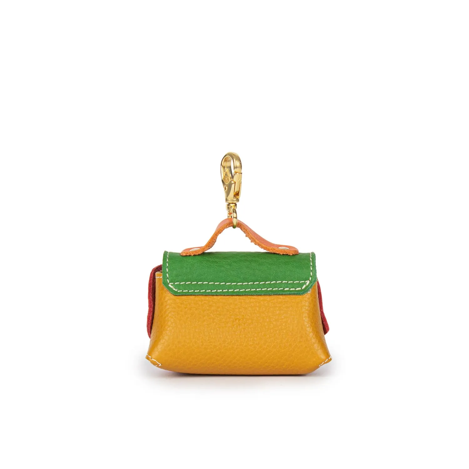 0395 Moments Mini-bag Charm in Leather