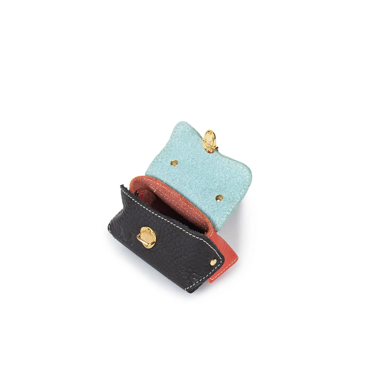 0395 Moments Mini-bag Charm in Leather