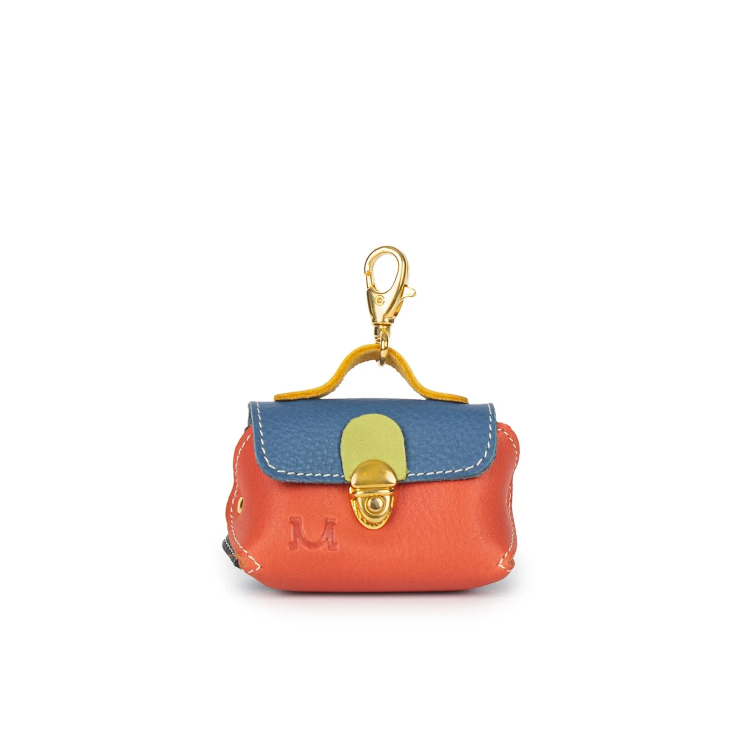0395 Moments Mini-bag Charm in Leather