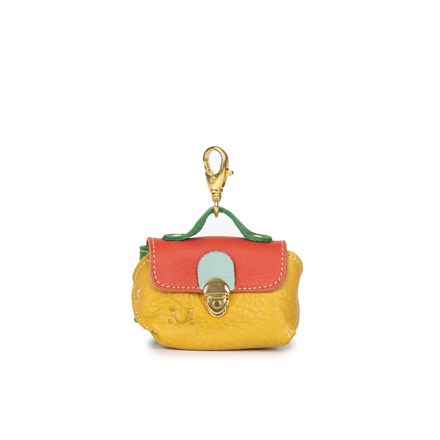 0395 Moments Mini-bag Charm in Leather