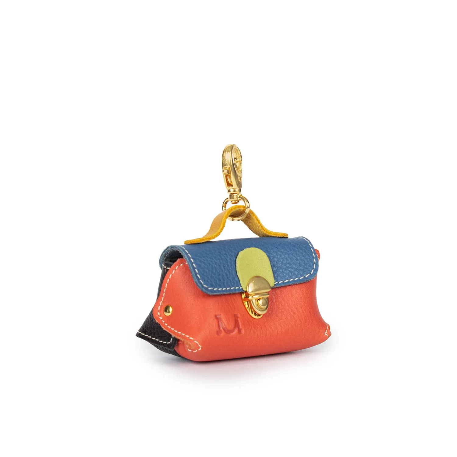 0395 Moments Mini-bag Charm in Leather