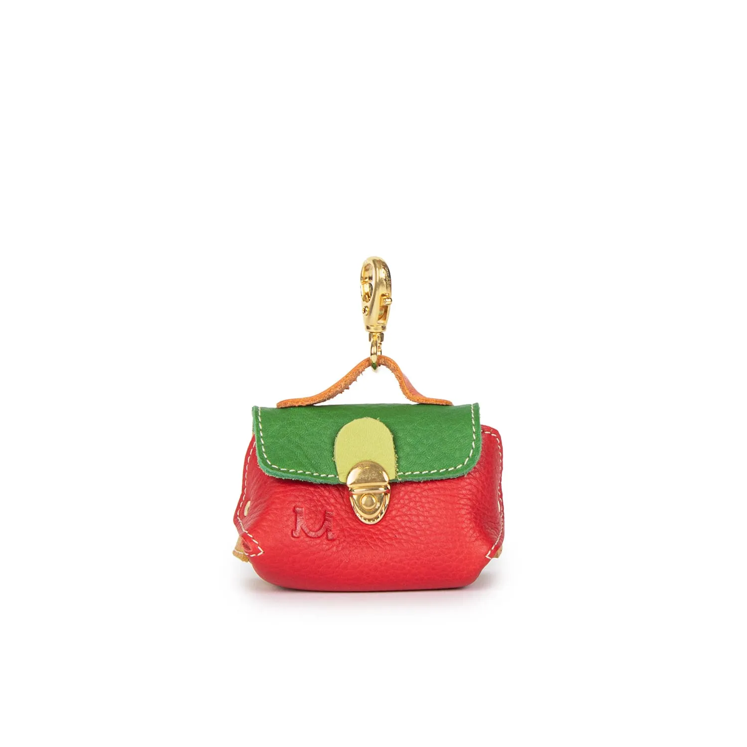0395 Moments Mini-bag Charm in Leather