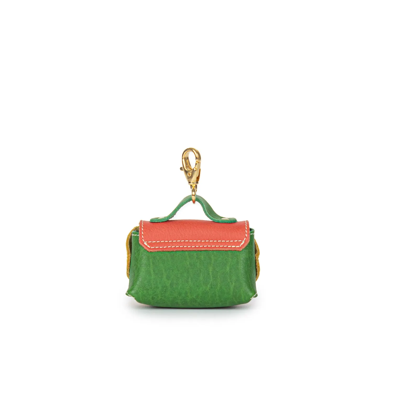 0395 Moments Mini-bag Charm in Leather