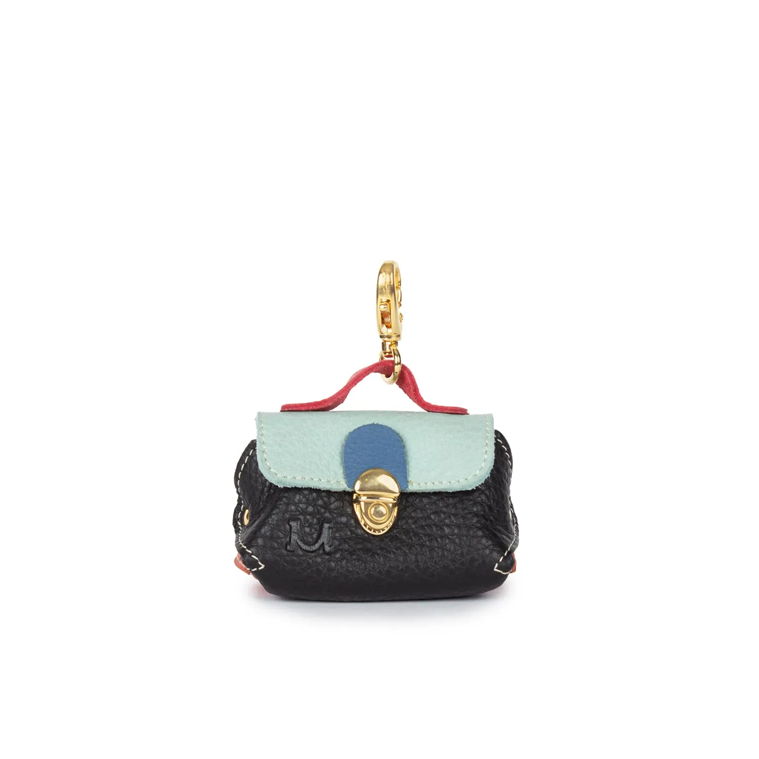 0395 Moments Mini-bag Charm in Leather