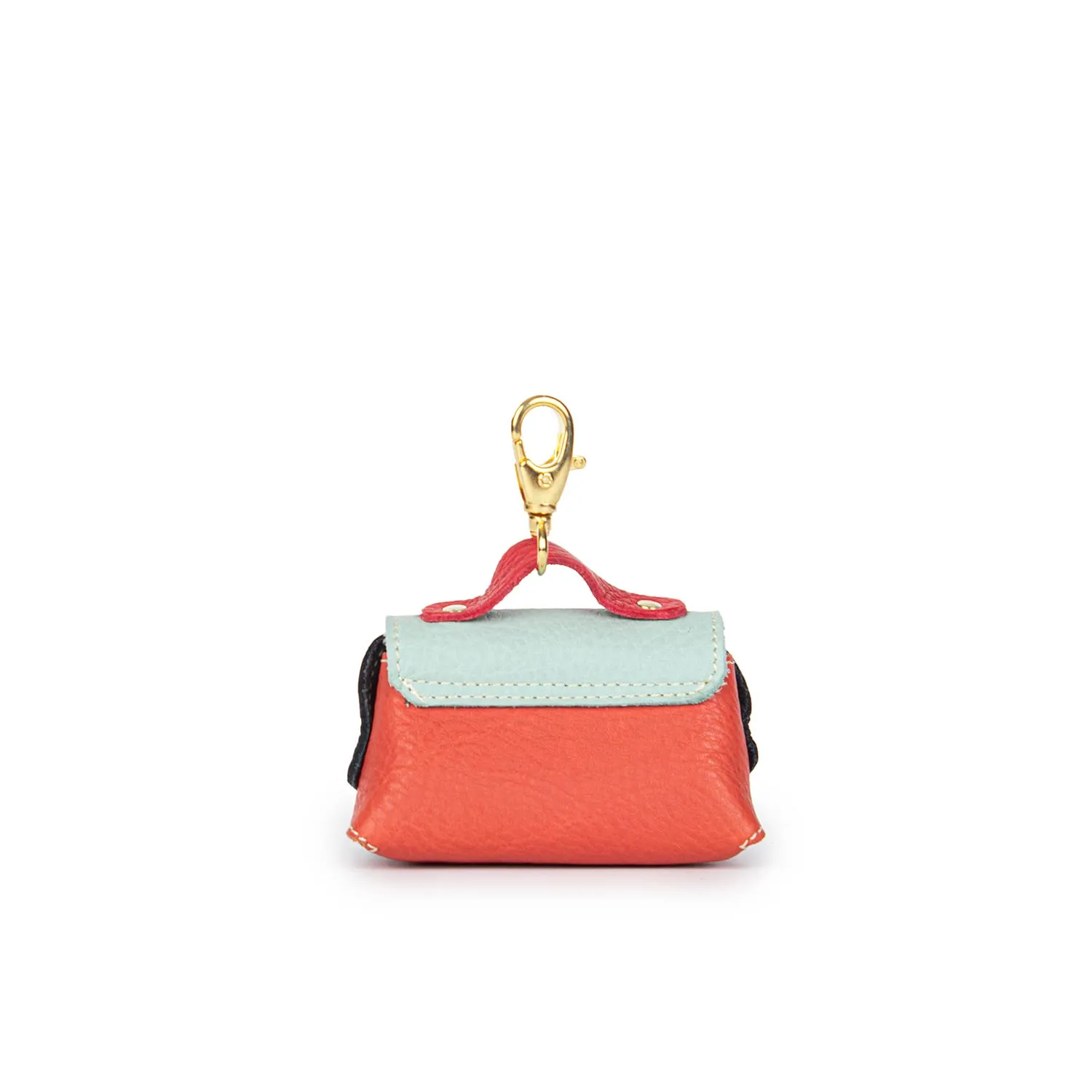 0395 Moments Mini-bag Charm in Leather