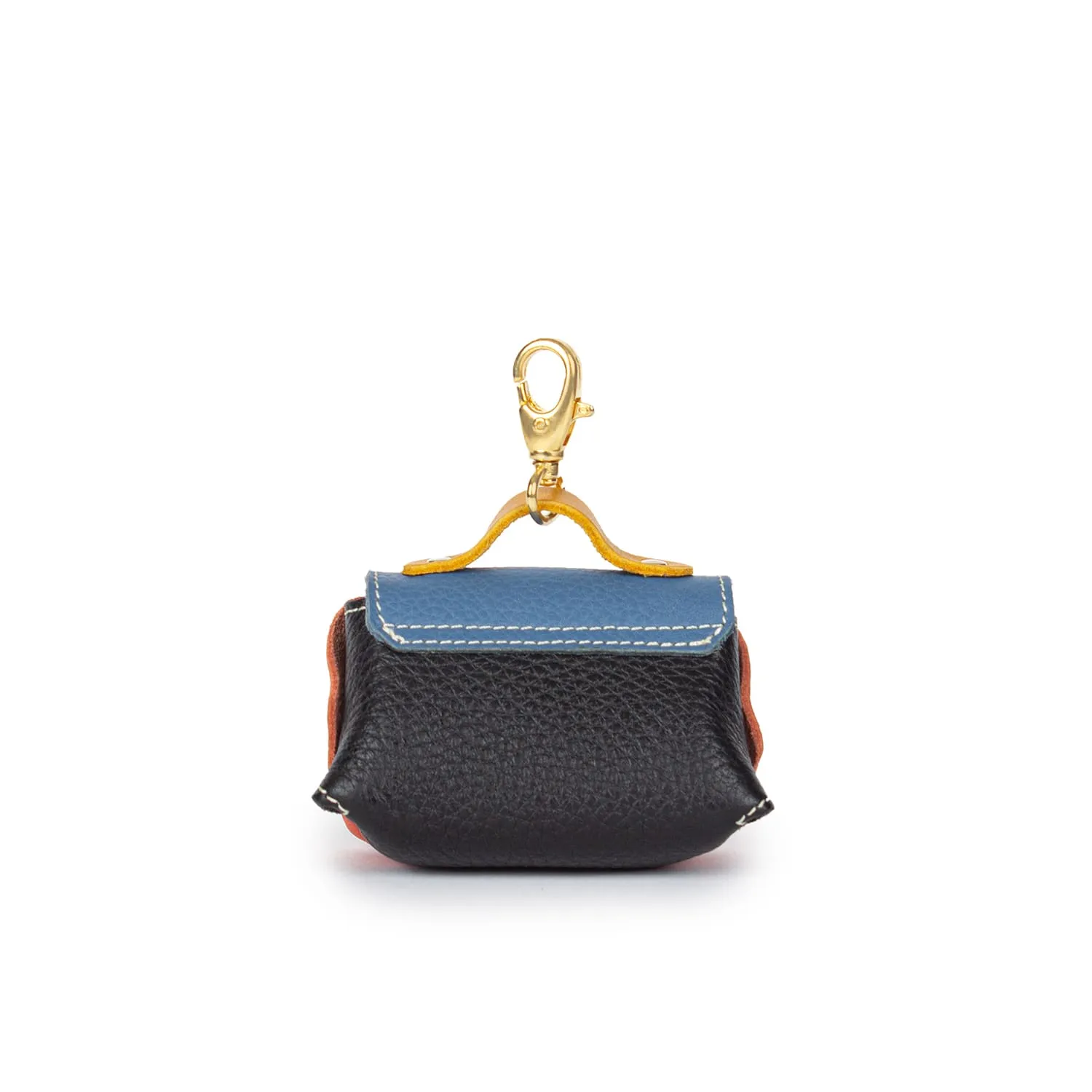 0395 Moments Mini-bag Charm in Leather