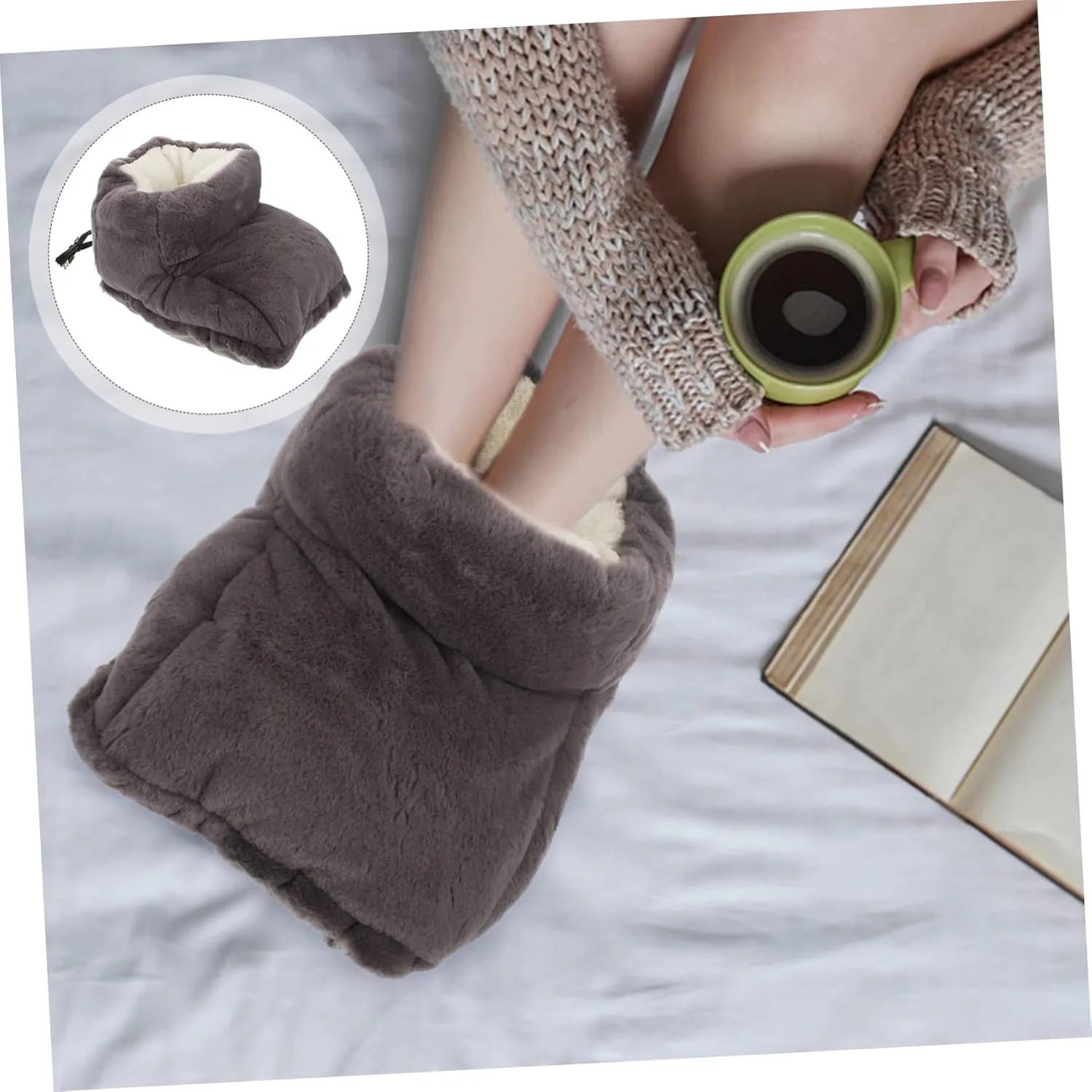 1 Set Electric Shoes Professional Heating Shoes Electric Heating Shoes Simple Heating Shoes Heater Shoes