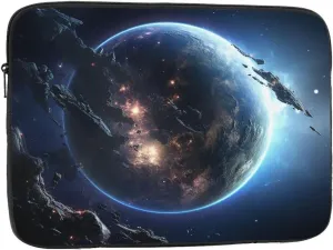 10 Inch Laptop Sleeve Bag Waterproof Shockproof Laptop Case Bag Earth and Moon Computer Skin Bags Lightweight Tablet Carrying Case