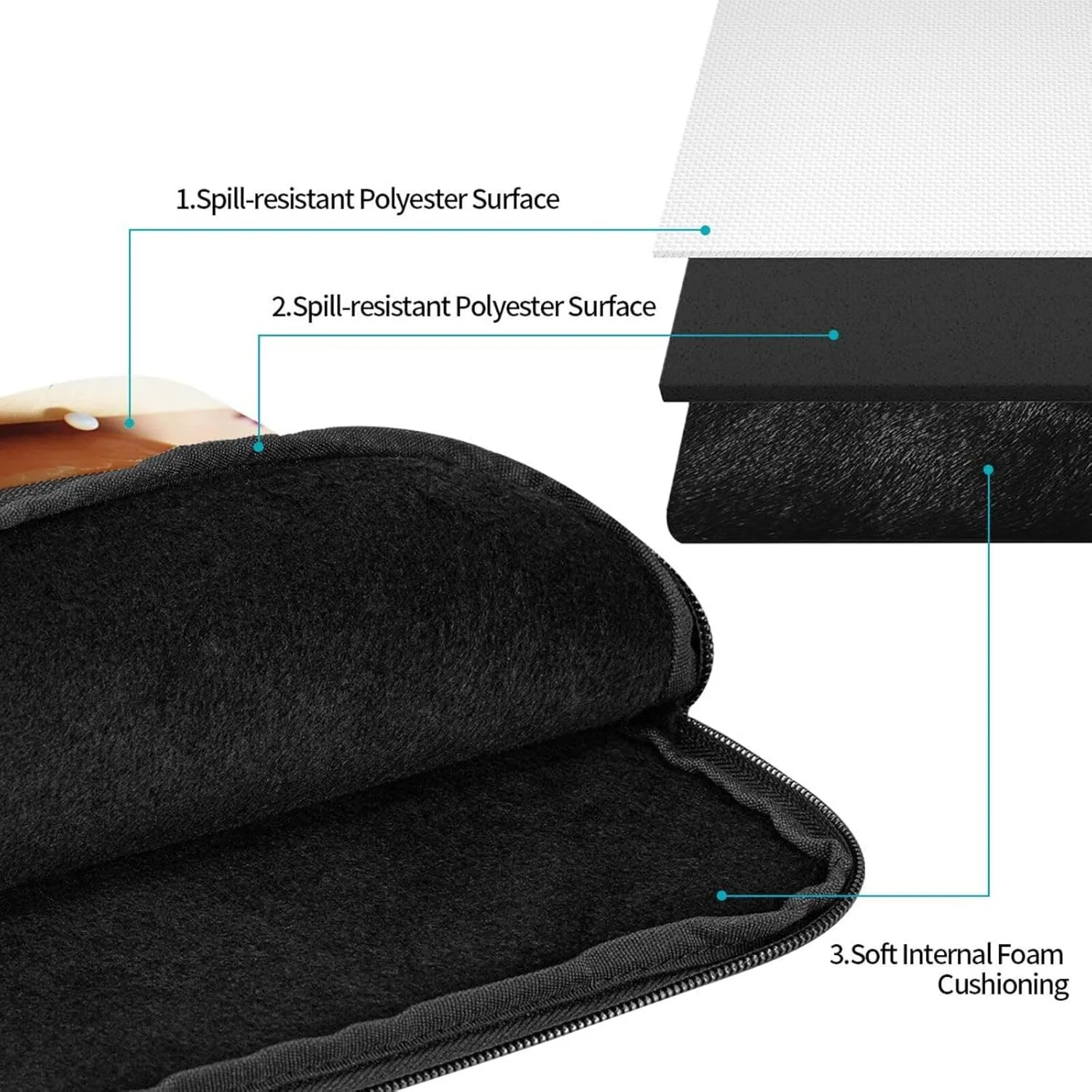 10 Inch Laptop Sleeve Bag Waterproof Shockproof Laptop Case Bag Pretty Donuts Computer Skin Bags Lightweight Tablet Carrying Case
