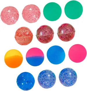 100pcs Colorful Bouncy for Boy Girl Elastic Party Favors Throwing for Birthday Celebrations and Teaching Rewards