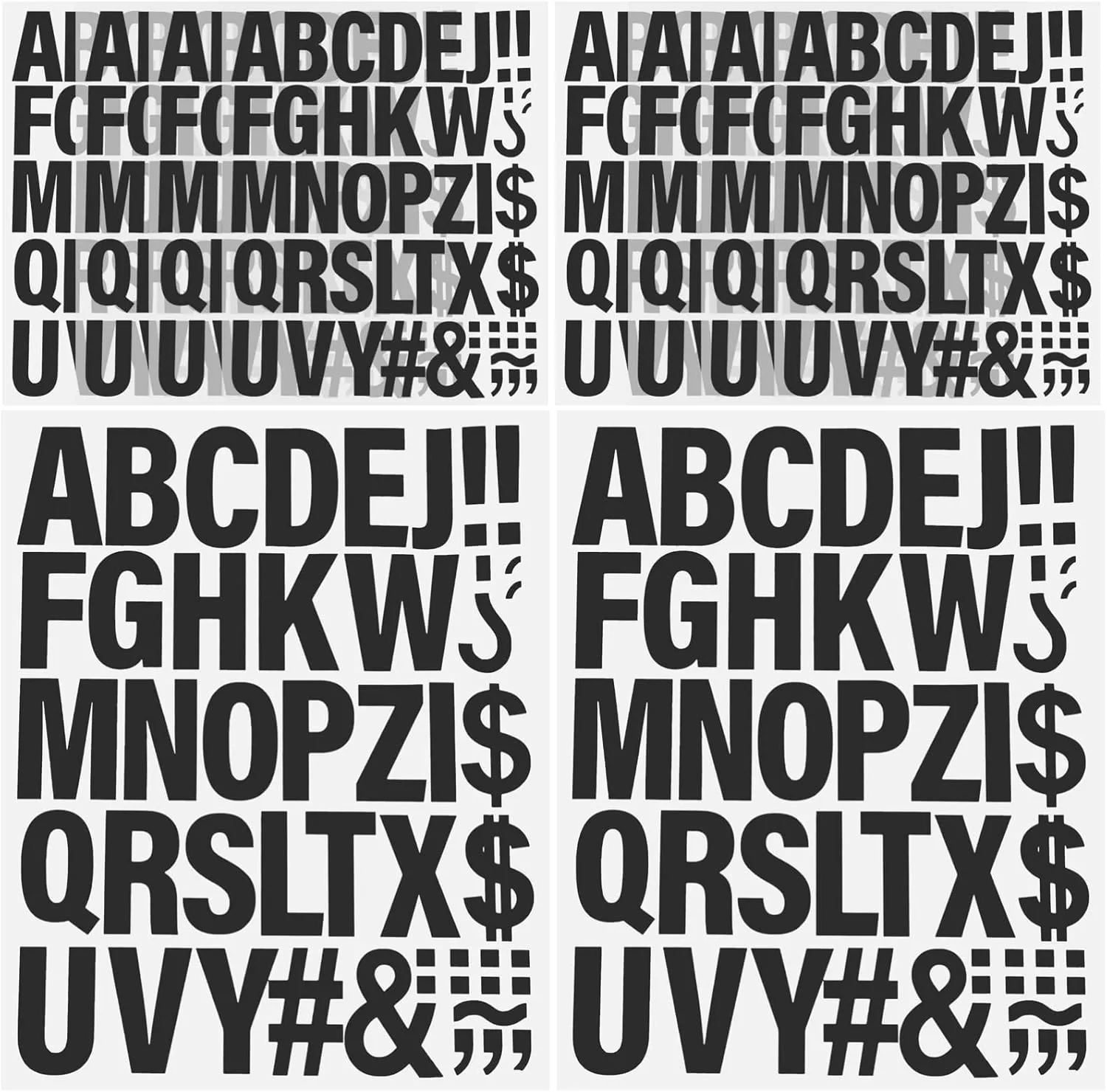 10Sheets DIY Iron Letters Patches Heat Transfer Stickers for Clothing Decor for Crafts Bag Shirt Durable Easy to Apply