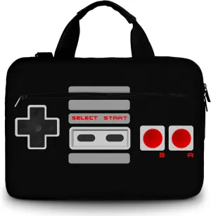 11.6 12 12.9 13 13.3 Inches Canvas Laptop Carrying Shoulder Sleeve Carrying Case Ultrabook Protective Bag Messenger Briefcase with Side Handle (Cool Design)