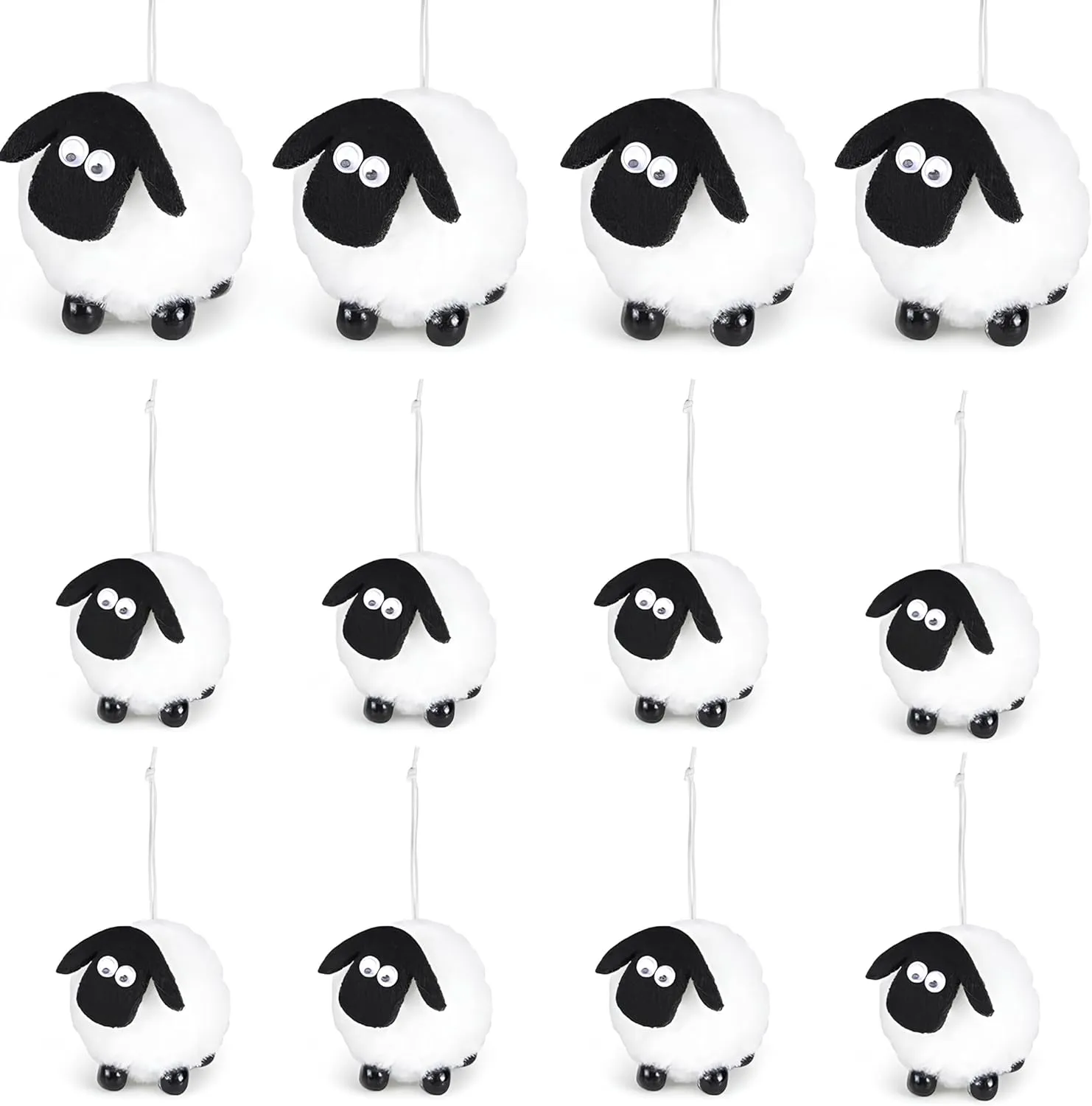 12Pcs Small Stuffed Sheep Animal Decor Bulk Plush Toys,Little Sheep Party Favors for Birthday,Christmas Tree,Halloween Celebration,Basket Stuffers,Cat Toys,Lamb Ornament and Gifts. (12pcs)