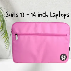 13-14 inch High Quality Student Laptop Sleeve - Perfect Pink