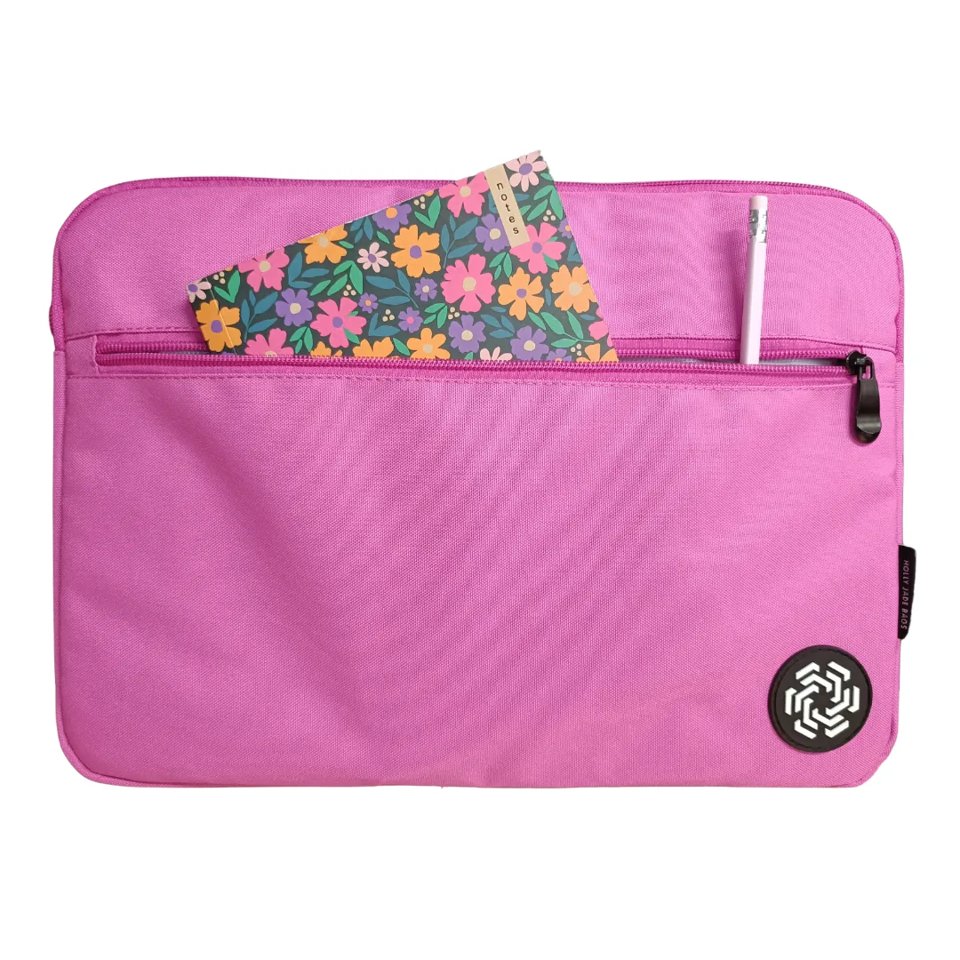 13-14 inch High Quality Student Laptop Sleeve - Perfect Pink