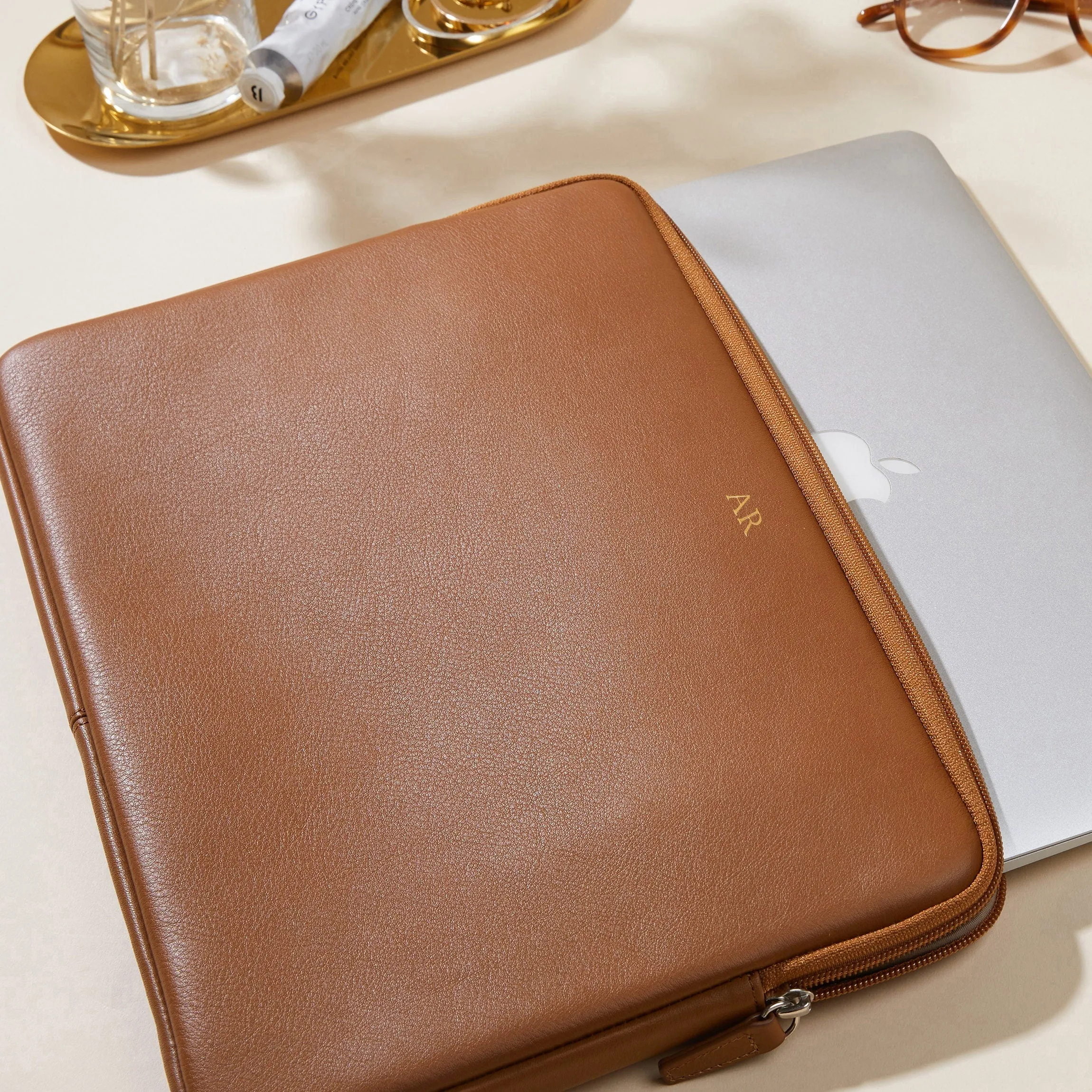 13 Inch MacBook Sleeve Cognac