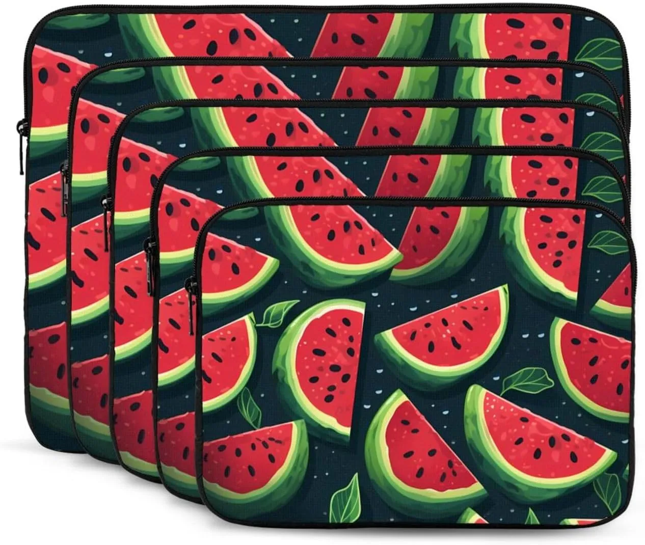 15 Inch Laptop Sleeve Bag Waterproof Shockproof Laptop Case Bag Red Watermelon Computer Skin Bags Lightweight Tablet Carrying Case