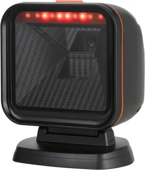 1D 2D Desktop Barcode Scanner, OBZ Omnidirectional Automatic Sensing Scanning Hands Free USB Desktop Barcode Scanner, Wired Screen Bar Code Reader Scanner for POS PC, Store, Supermarket, Warehouse