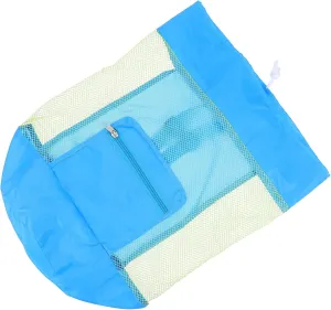 1Pc Capacity Beach Storage Bag Creative Folding Drawstring Mesh Backpack for Travel for Beach Days and Outdoor Fun