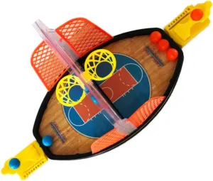 1set Funny Basketball Toy Interactive Sports Game Desktop Game for Boys and Girls Premium Plastic Miniature Basketball Court Hand-Eye Coordination and Finger Strength Design for