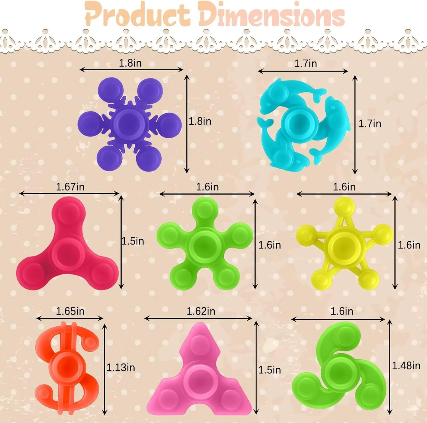 200pcs Bulk-Mini Finger Fidget Spinner Toys, Stress Relief Sensory Toys for Kids Teens Adults, Birthday Party Favors Gifts Christmas Stocking Classroom Prizes Supplies Valentine's Day Gifts