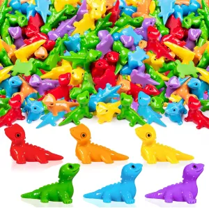 200PCS Mini Resin Lizards Colorful Tiny Lizard Figurines for Dollhouses, Cute Mini Resin Lizards Bulk for DIY Micro Moss Landscape Crafts Potted Plants Hidden Games (6 Colors)