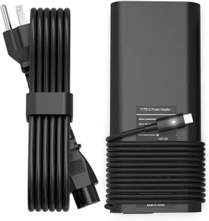 2025 New 130W USB C Type C Adapter Laptop Charger Compatible with Dell XPS 15 2in1 9575 Precision 5530 2in1 5550 5750 3560 3550 3551 Latitude 7410 7310 7210 9410 9510 9575 5420 5520 5510 Power Cord
