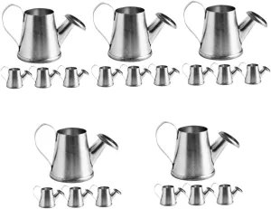 20pcs Iron Watering Cans Cute Handheld Watering Pots for Boys and Girls for Dollhouses Garden Decor and Photo Props Lightweight Design for Easy Use