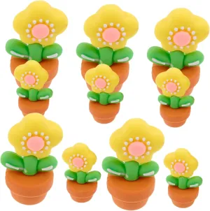 20pcs Miniature Potted Plants Tiny Fake Greenery for Dollhouse Decor Pots Cute Signboards for Home Office Cafe Decoration