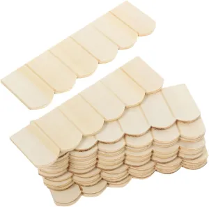 24pcs Dollhouse Miniature Tile Accessories Natural Color Doll House Furniture Model for Realistic Miniature Decor DIY Projects