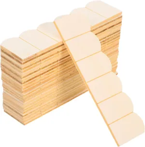 24pcs Dollhouse Tiles Dollhouse Roof Tiles Model Unfinish Wooden Miniature Roof Tiles Decoration Mini Fish Scale Cedar Shing-les Dollhouse Bricks for Doll House