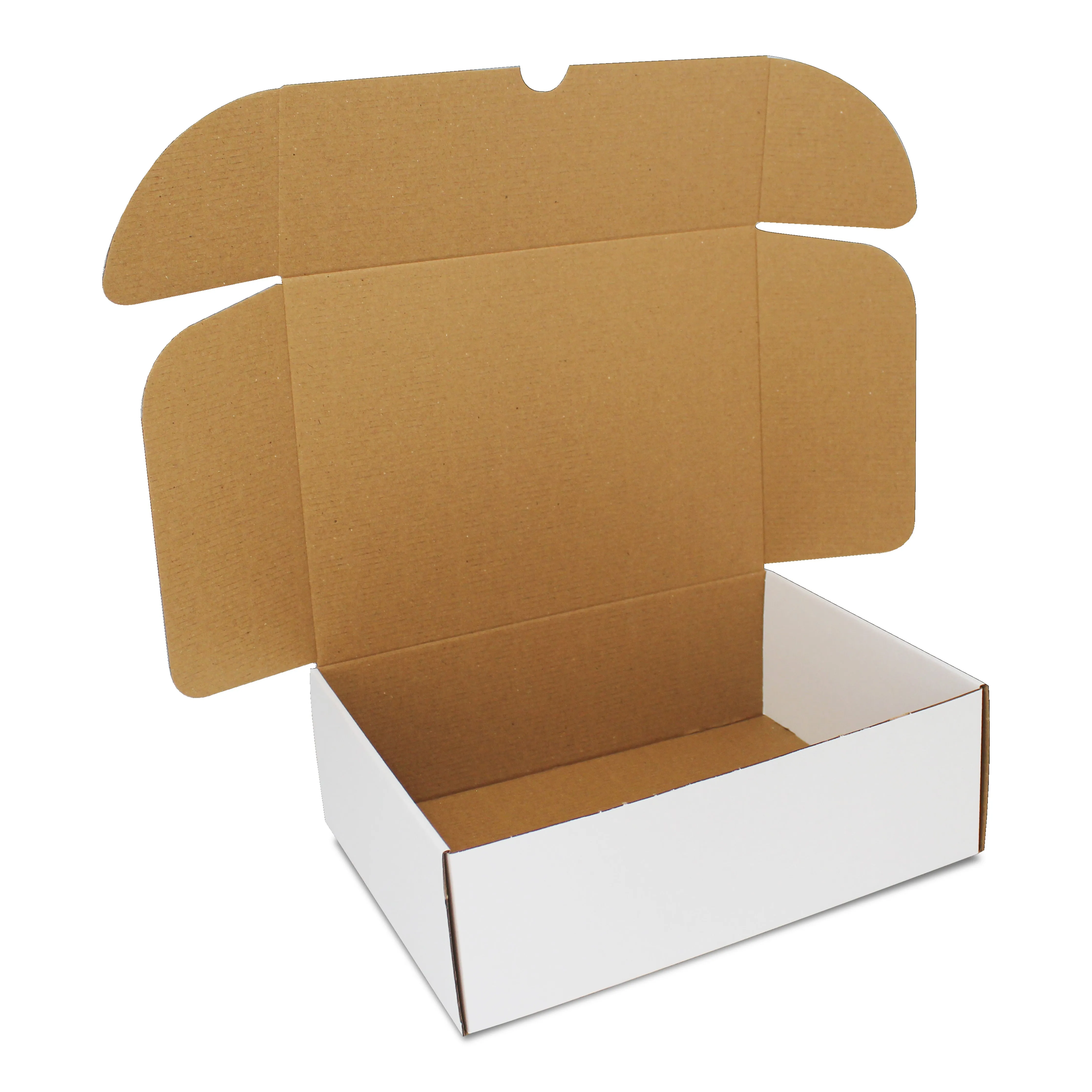 250X180X75mm White Die-Cut Boxes (50pcs)