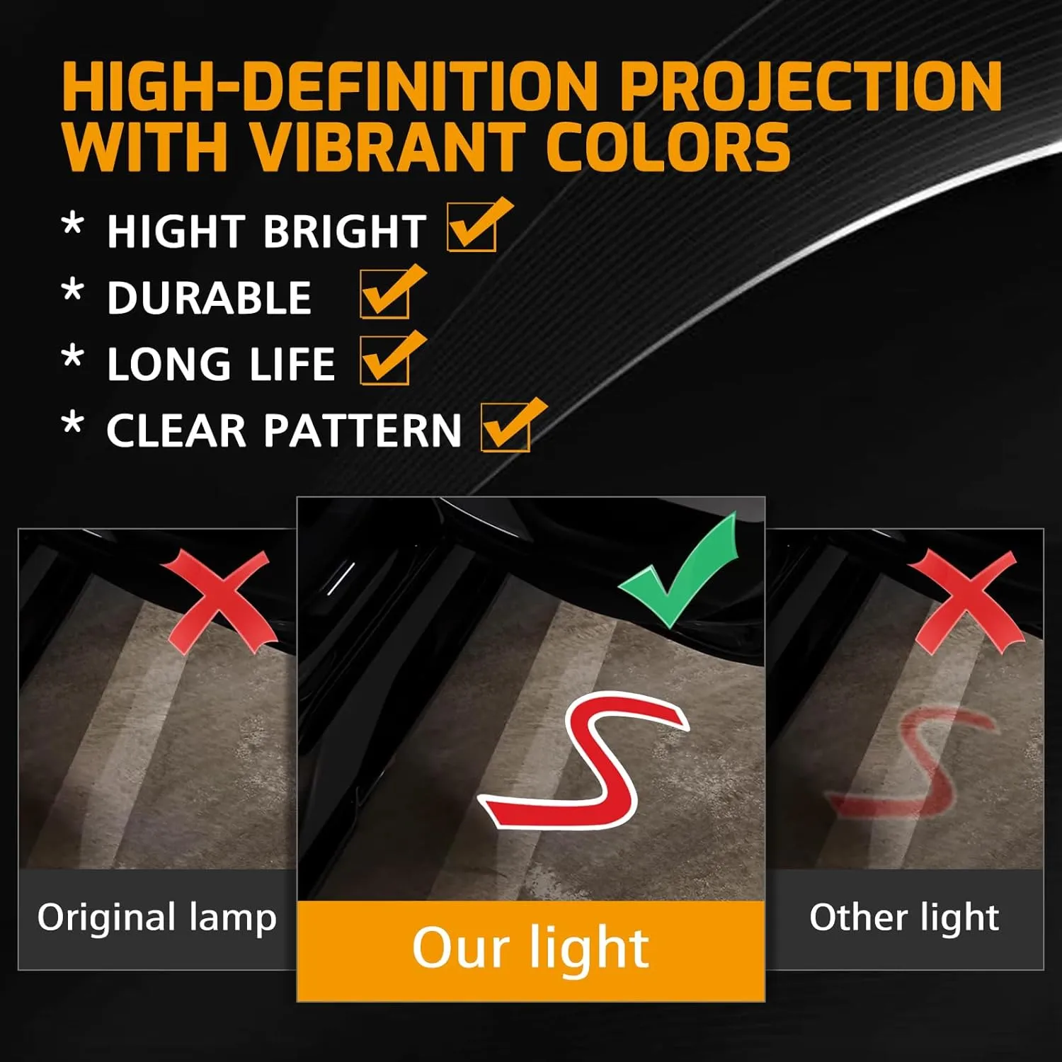 2Pcs Car Door Lights Projector for Mini Clubman/Countryman/Paceman/Sports/Cooper R55 R56 R57 R58 R59 R60 R61 F55 F56 F57 Car Accessories - Ghost Shadow Welcome LED Puddle Lights (Red S)