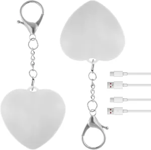 2Pcs Purse Glow Heart Light, LED Automatic Sensor Handbag Lights, Touch Activated Handbag Light, Mini Handbag Purse Lamp for Purse Women Girls (Love)