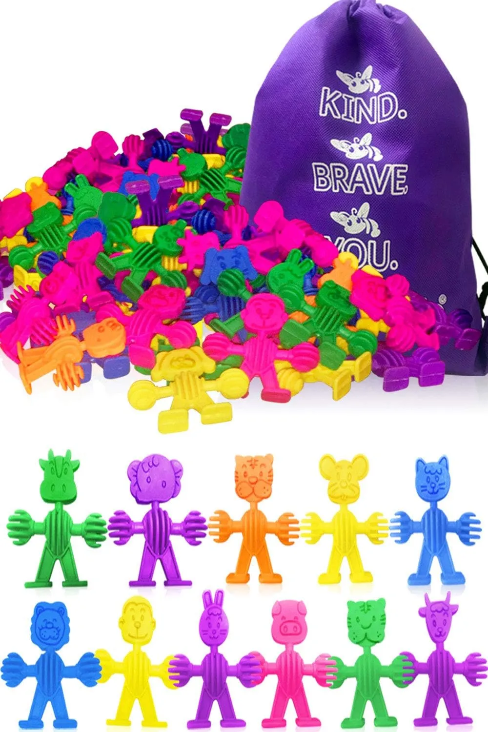 3 Bees & Me Buddies in a Bag - Fun Toddler & Preschool Learning Toys for Boys & Girls - Color Toys