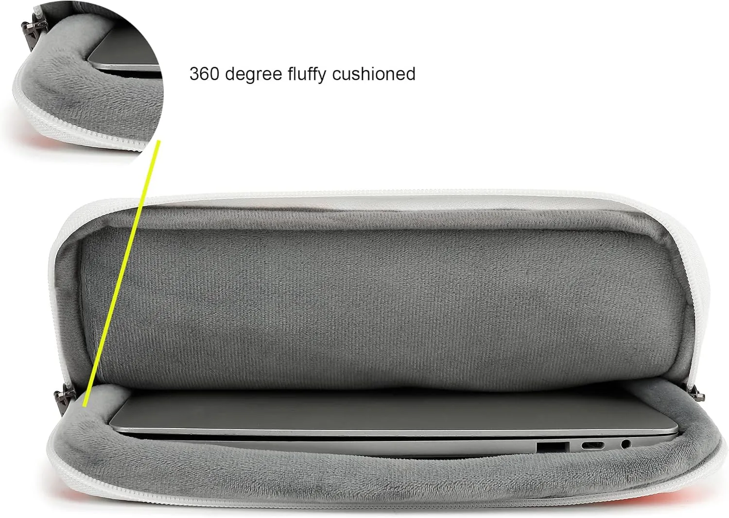 360° Protective 3 Pockets Laptop Sleeve Case Bag with Handle for MacBook Air 15 inch,MacBook Pro 16 inch and 15.6 inch Screen Laptop (Flowers)