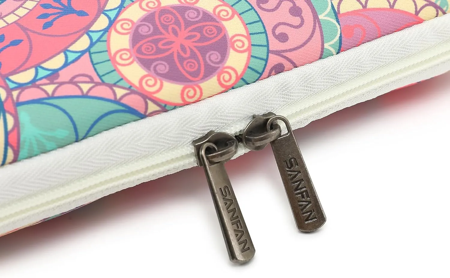 360° Protective Laptop Sleeve Case Bag with 2 Pockets,Handle and Luggage Strap for iPad 12.9 inch,MacBook Pro Air 13" and 12.5 inch-13.3 inch Screen Laptop (Bandanna)