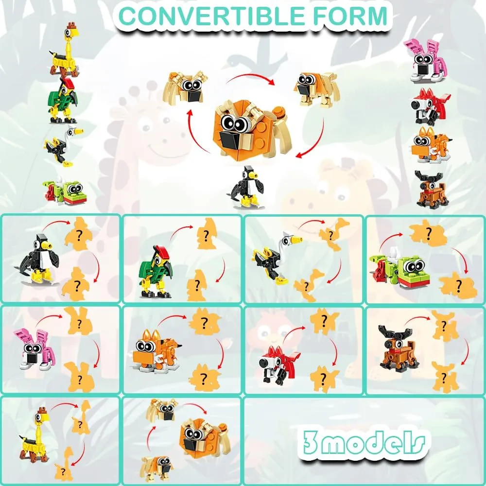 40Pack Animal Mini Building Blocks Party Favors for Kids 6 , Birthday Gifts, Classroom Prizes, Student Rewards, Goodie Bag Fillers, Gift Exchange for Boys & Girls