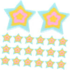 50Pcs Star Shaped Little Erasers for Cute Cartoon Pencil Erasers Bulk Soft Multi Function Erasers for Classroom Office and Household Use Reward for Students