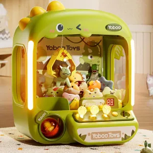 64 PCS Large Claw Machine for Kids Dinosaur,Vending Machine Toys with Sound Lights,Candy and Prize Electronic Dispenser Game Ages 3-4 4-8,Birthday Party Gift for 3 4 5 6 Year Old Boys Girls