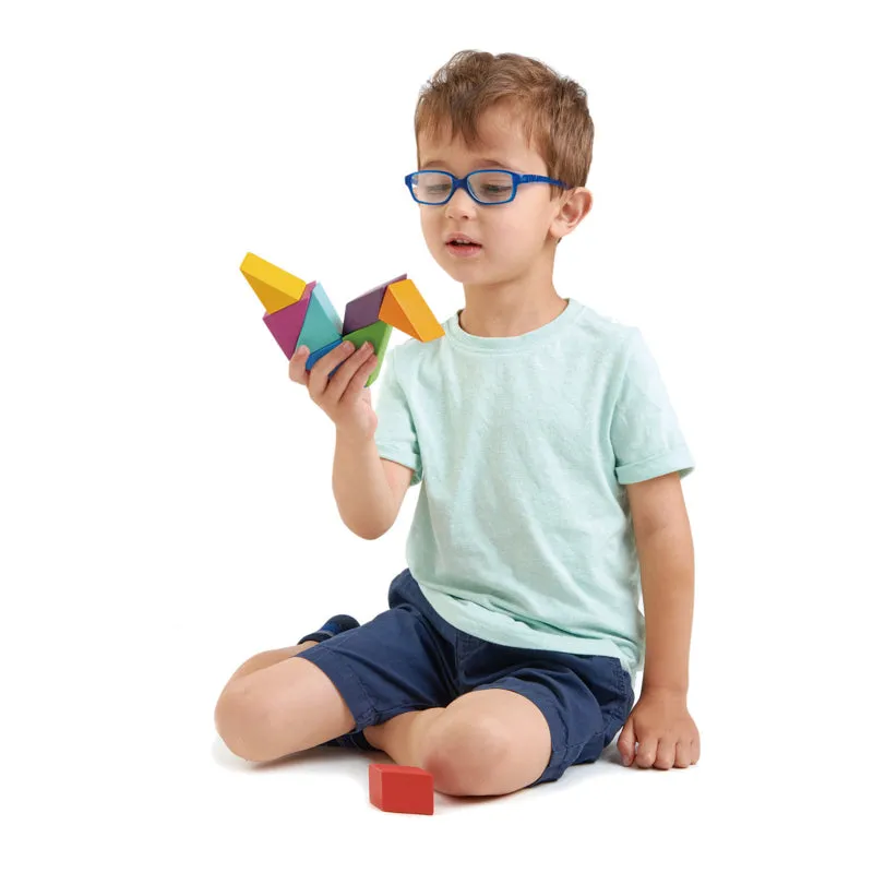 8 Piece Designer Magblocks | Tender Leaf Toys