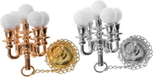 8pcs Miniature Ceiling Lamp Compact Decorative Lighting for Dollhouses Tiny House Accessories for Mini Living Room Decor Non-