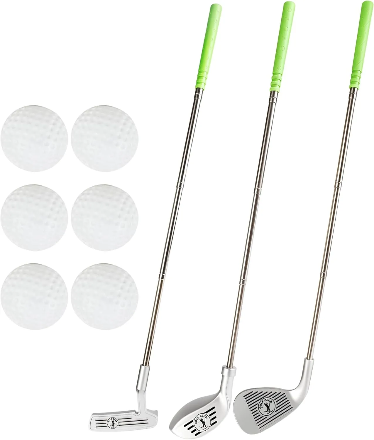 9 Pcs Kids Plastic Mini Golf Set Scalable Golf Clubs Include 3 Golf Clubs and 6 Balls for Toddlers Outdoor Indoor Educational Golf Birthday Christmas Party Gifts, 3 Styles