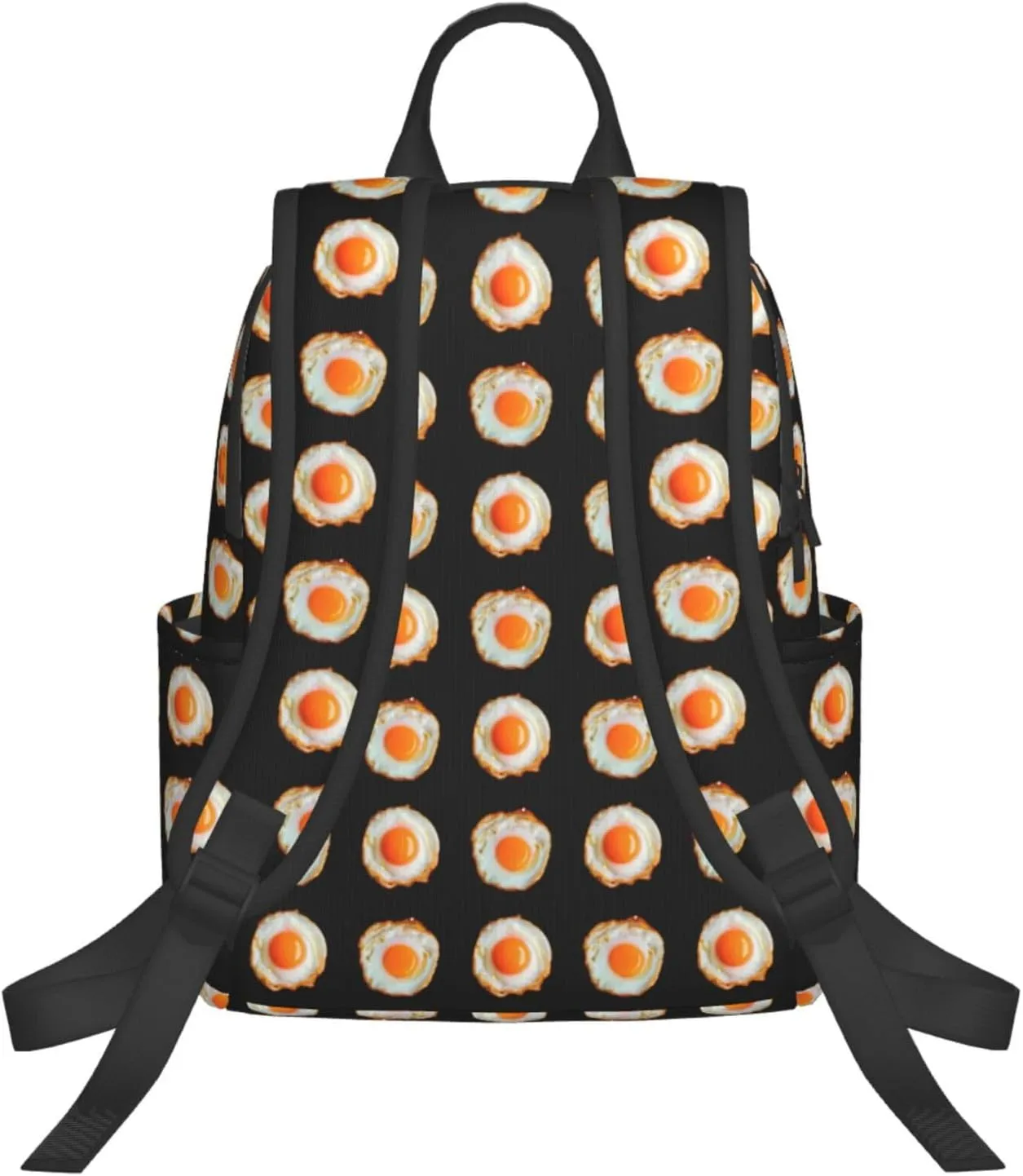 A Couple Of Fried Egg Casual Backpacks Large Capacity Laptop Backpack Sports Rucksack Travel Daypack Adjustable Shoulder Strap Work Bag for Outdoor Camping