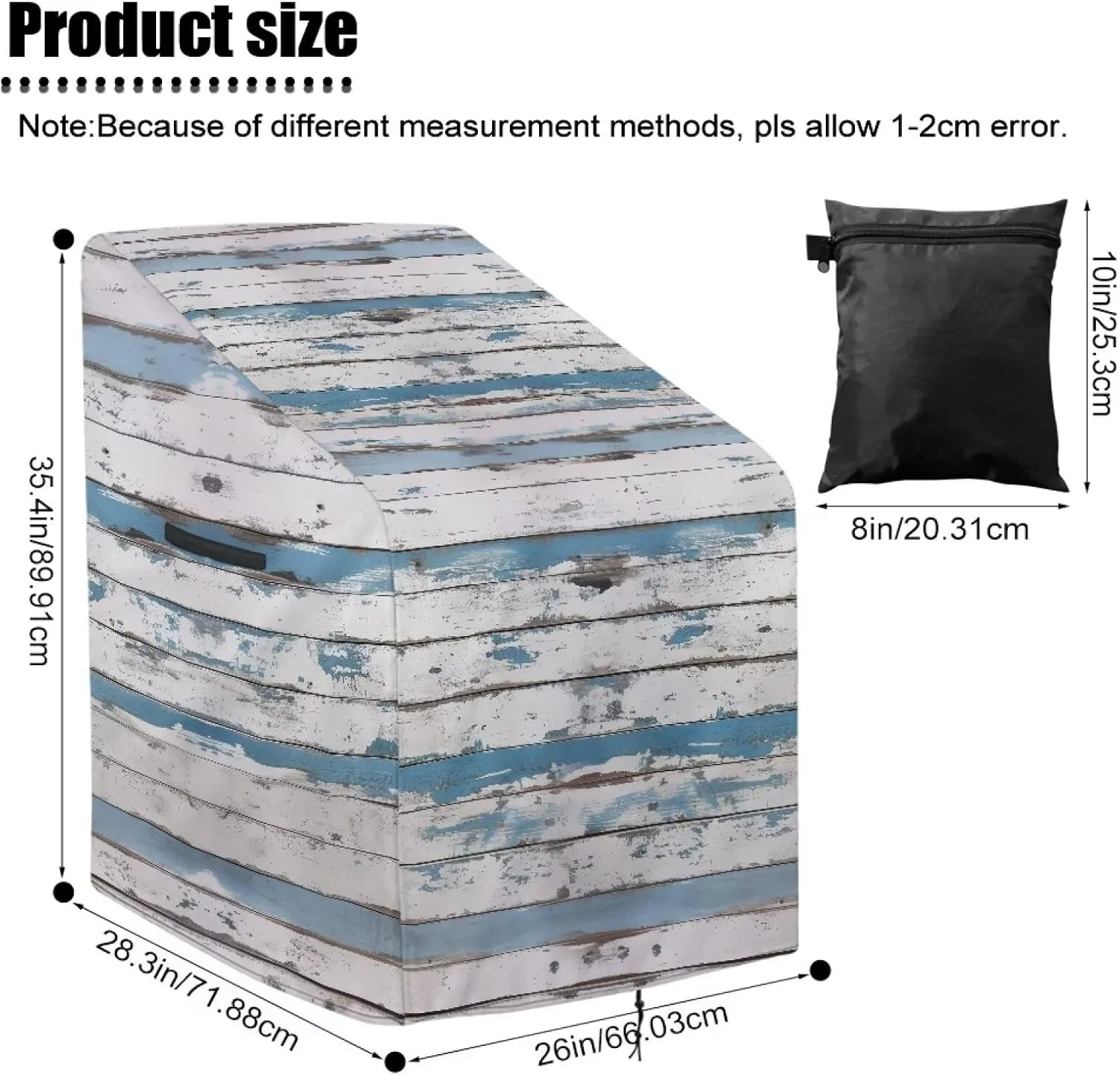 Accessories for Rollator Walkers Grey Wood Print Wheelchair Covers Waterproof Mobility Scooter Accessories Protective Windproof Cover with Storage Bag for Travel Outdoor Indoor