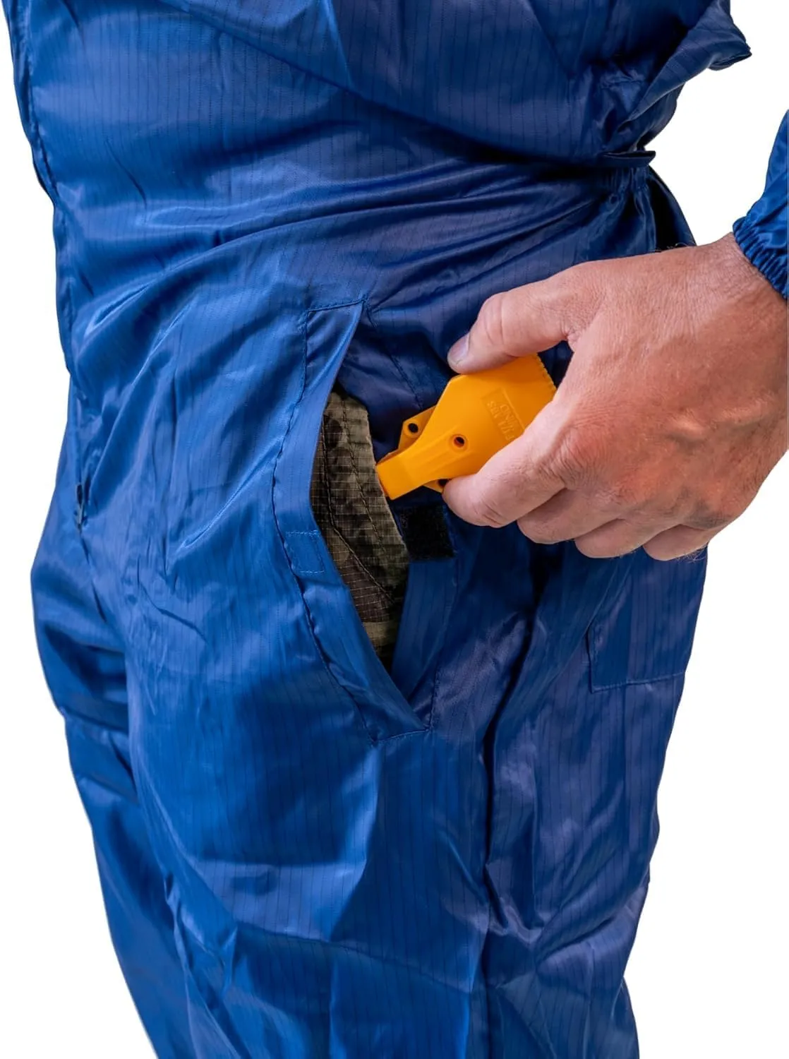 Adult/Unisex PPE Paint Suit - Blue Navy Coverall for Full-Body Protection