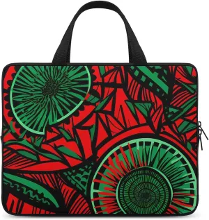 African Wax Print Funny Laptop Bag Printed Protective Cover Case Handbag for Laptop/Notebook/Ultrabook 10/12/13/15/17 Inches
