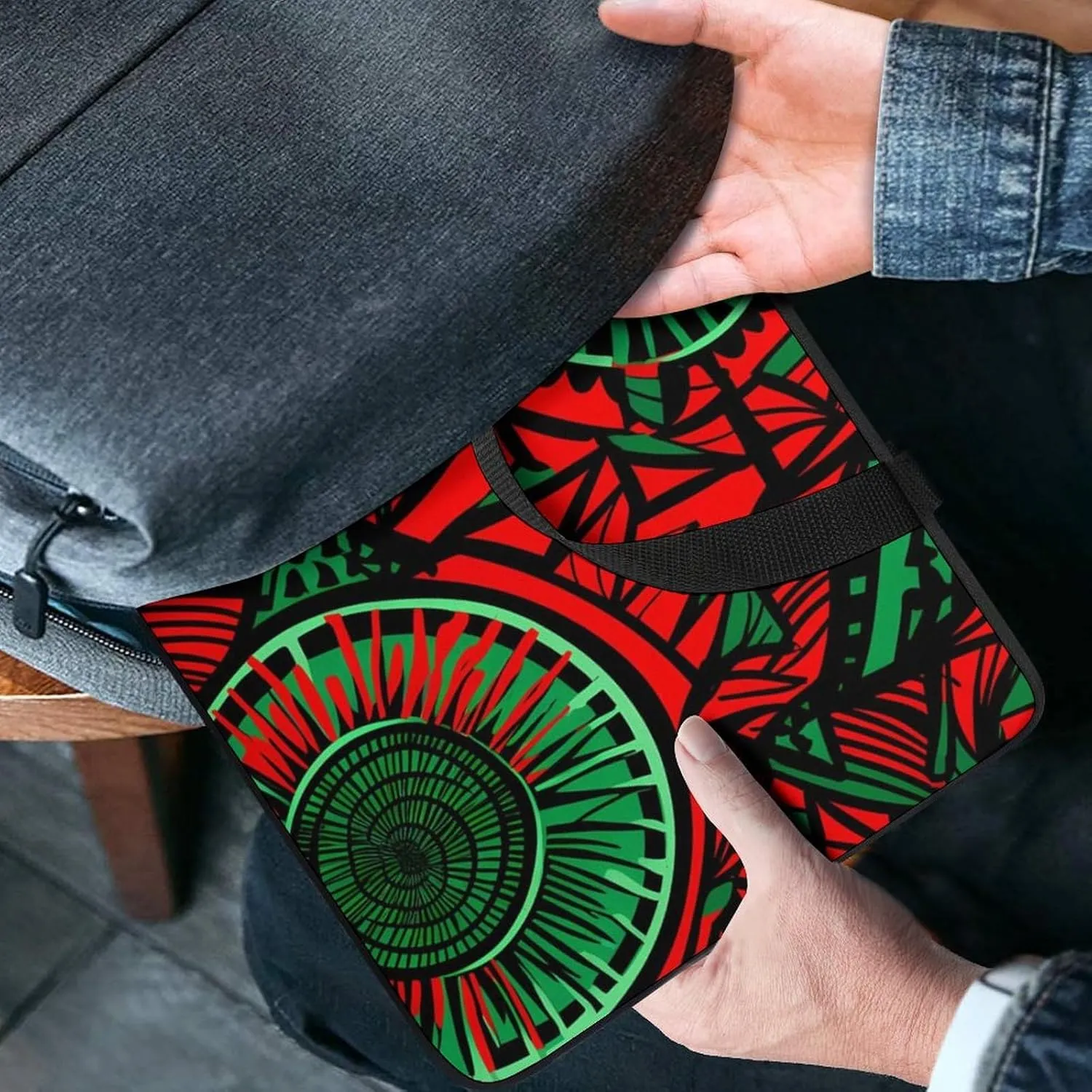 African Wax Print Funny Laptop Bag Printed Protective Cover Case Handbag for Laptop/Notebook/Ultrabook 10/12/13/15/17 Inches