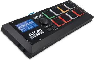AKAI Professional MPX8 - Portable Sample Pad Controller With 8 Performance-Ready Velocity-Sensitive Pads, MIDI Connectivity & On-Board SD Card Slot