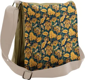 Ambesonne East Messenger Bag, Medieval Exotic Garden, Unisex Cross-body